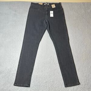Levi's Jeans Womens 30x30 (10 Short) Black 311 Shaping Skinny Tummy Slimming NEW